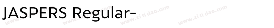 JASPERS Regular字体转换